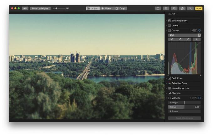 MacOS Visoka Sierra: fotografija aplikacija