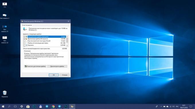 Kako pospešiti Windows 10. očistite disk