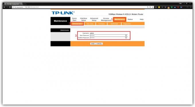 Kako spremeniti geslo za router TP-Link TD-W8901N
