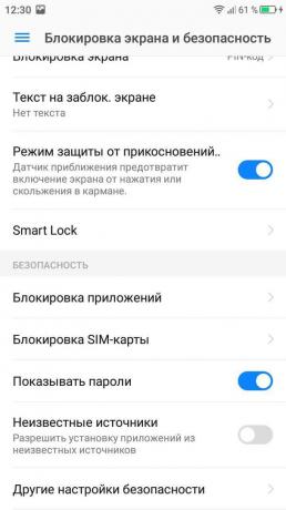 zaklepanje zaslona na Android. Smart Lock
