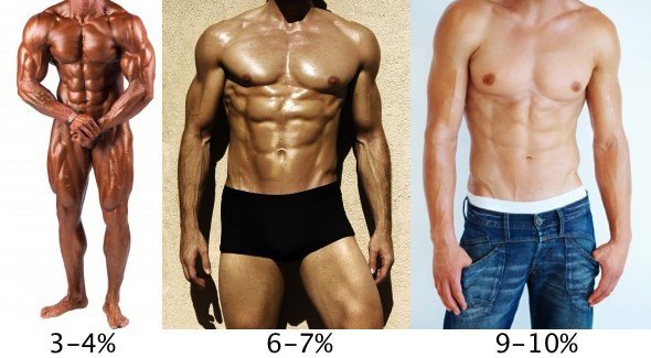 odstotek maščob telo za moške