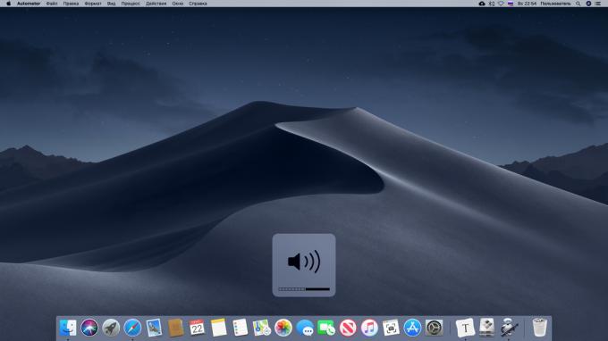 Nastavitev tanko glasnosti na Mac