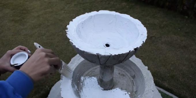 Kako narediti vodnjak z lastnimi rokami: sestavite strukturo in barvo