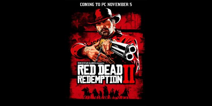Plakat za objavo različice PC Red Dead Redemption 2