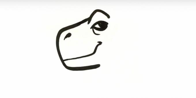 Kako risati dinozavra: dodajte usta
