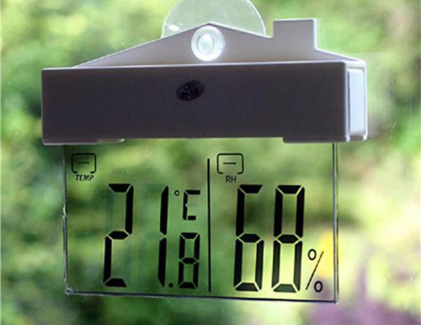 Prozorno okno termometer