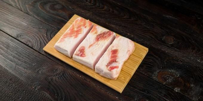 Cut slanino na kocke