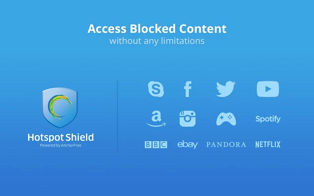 Prosti VPN za Chrome: Hotspot Shield 