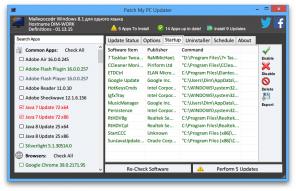 Patch My PC - samodejno posodabljanje priljubljenih programov za Windows