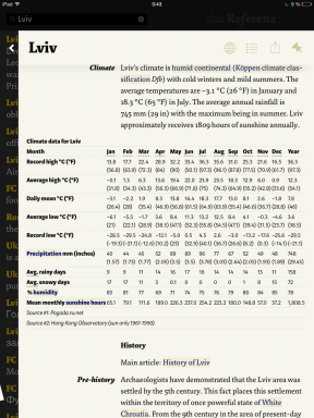 Das Referenz za iPad: Wikipedia odjemalec z najboljšo postavitev strani, ki ste jih kdaj videl