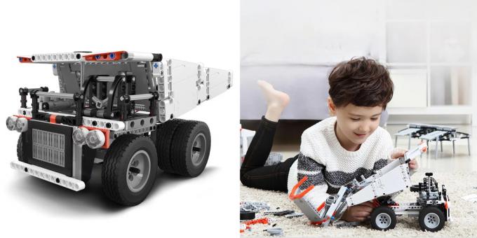 Roboti za otroke in odrasle: Xiaomi Mi zajček Building Block Mine Truck