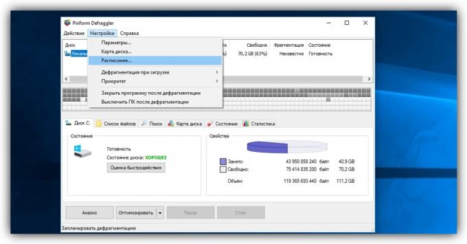 Defragmentiranje diska v operacijskem sistemu Windows XP z uporabo Defraggler