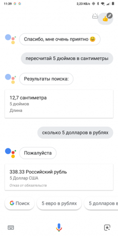 Google Now: Pretvornik