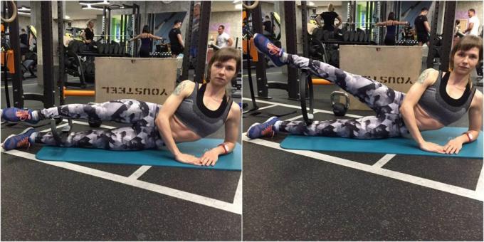 Zmanjšanje nog z obročem za pilates