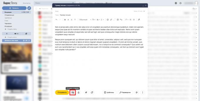 Ikona ovojnice za lažje načrtovanje e-pošte