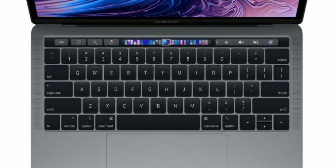 Touchbar v MacBook Pro 13 ″