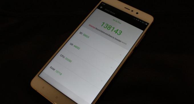 Xiaomi Mi5S Plus: Sintetični merila uspešnosti