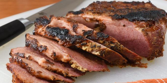 Kako kuhati govejega mesa v pečici: goveje meso z gorčico v folijo