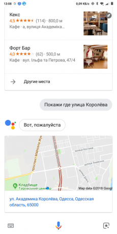 Google Now: Navodila za vožnjo