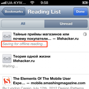 Pogled na seznam za branje v iOS 6 in OSX 10,8