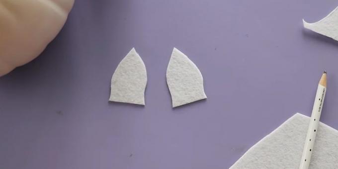 Obrt iz buče: Cut ušesa iz bele klobučevine