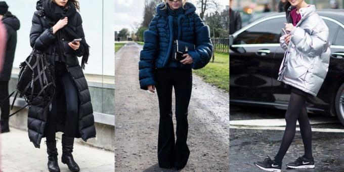 Moda 2018/2019: Slike z obsežnih prešite jakne