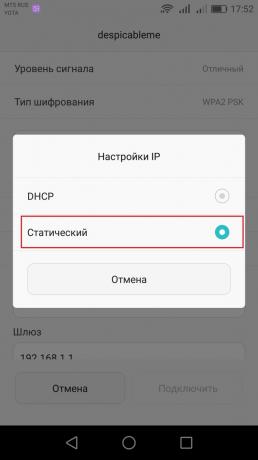 Nastavitev DNS-strežnik za Android