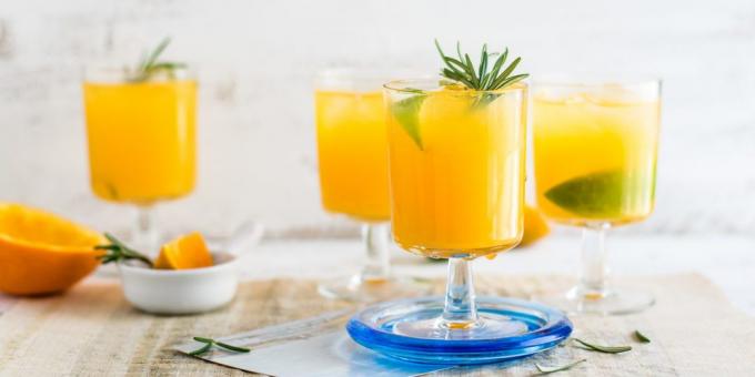 Recepti sokove. oranžna limonada