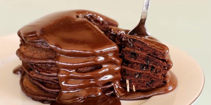 Kako narediti čokoladne palačinke: recept