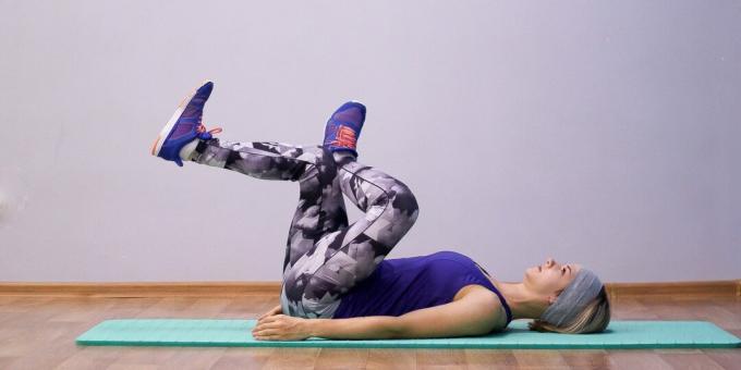 Preproste vaje joge: poza za ušesce