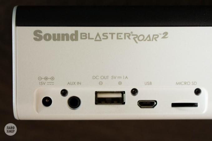 Creative Sound Blaster Roar 2: konektorji