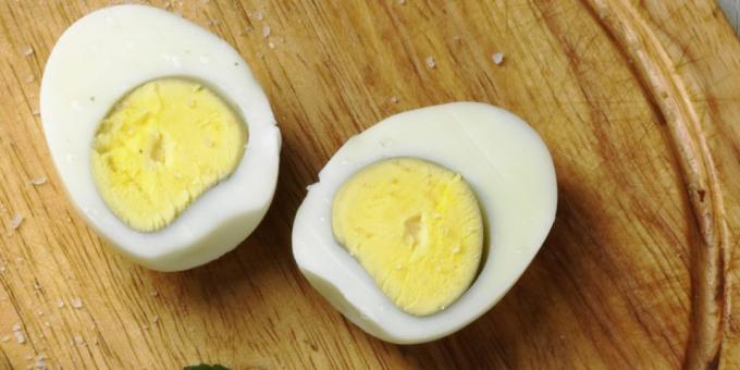 Zdrav zajtrk: trdo kuhana jajca