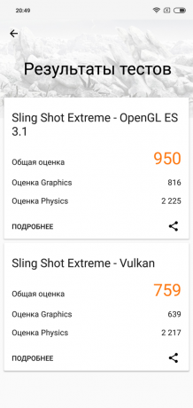 Pregled Xiaomi redmi Opomba 6 Pro: 3DMark