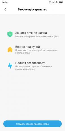 Profil na Android OS: "drugi prostor"