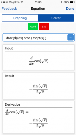 Mathpix: izračun derivata