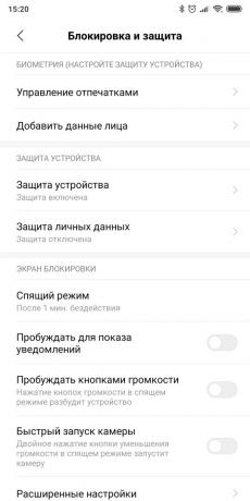 Nastavite telefon z Android OS: Nastavitev zaklepanja zaslona