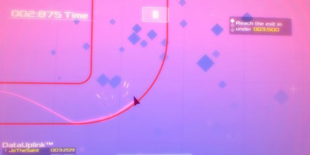 Podatki Wing - neon arkadna igra zgleduje po znanstvene fantastike 80