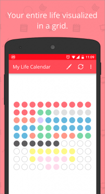 Življenje Koledar - vizualni življenje tracker za Android in iOS