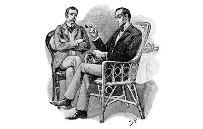 Sherlock Holmes in Dr. Watson