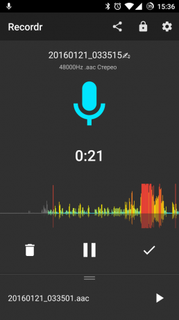 Visoko kakovost diktafon za Android