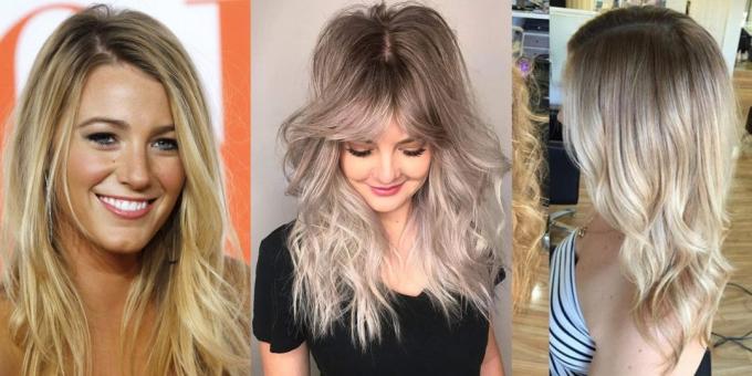 Modna barva las 2019: umazano blond