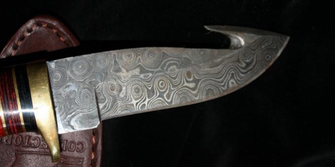 Starodavne civilizacijske tehnologije: sodobni lovski nož iz jekla Damask 