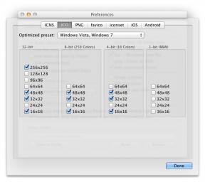 IConvert Ikone za OS X: ustvarjanje visoke hitrosti ikon različnih formatih