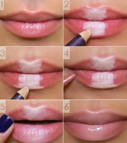 Kako narediti ustnice zabuhle bel svinčnik