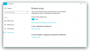 Zakaj in kako aktivirati način igre v Windows 10 Ustvarjalci Update