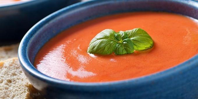 Recepti kremnih juh: paradižnikova juha