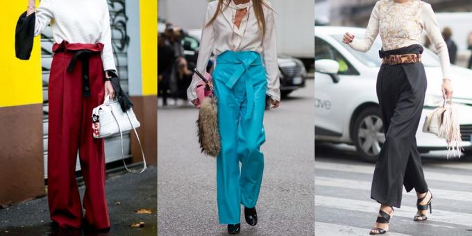 Najbolj modne ženske hlače: hlače paperbag