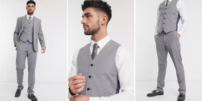 Formalna oblačila: siva moška obleka 