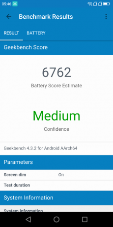 Pregled Poptel P60: Geekbench Ocena