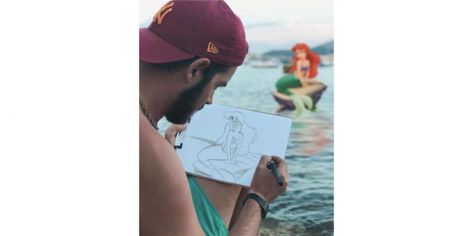Disney znakov Ariel poze